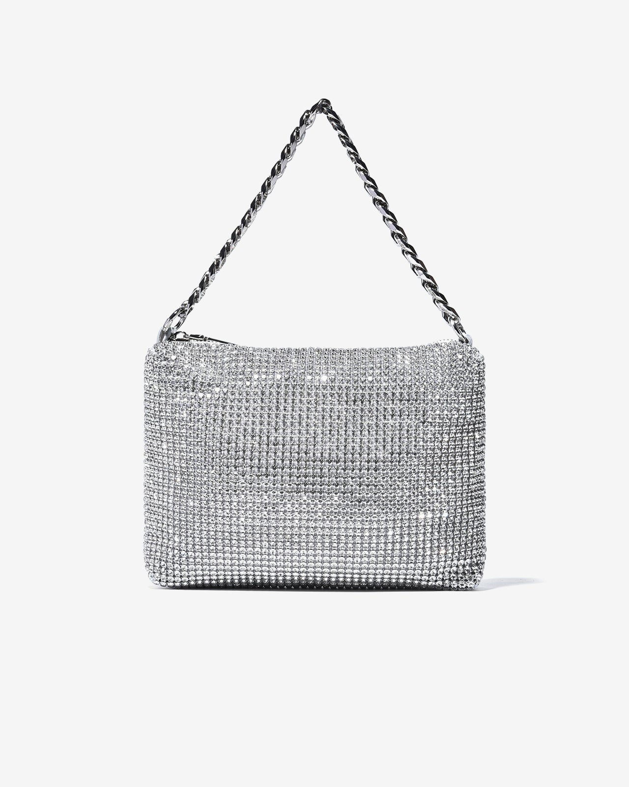 Túi Cầm Tay Đi Tiệc Đính Đá Dáng Chữ Nhật Zucia The Luminara N10-JS10-Trắng Color1First