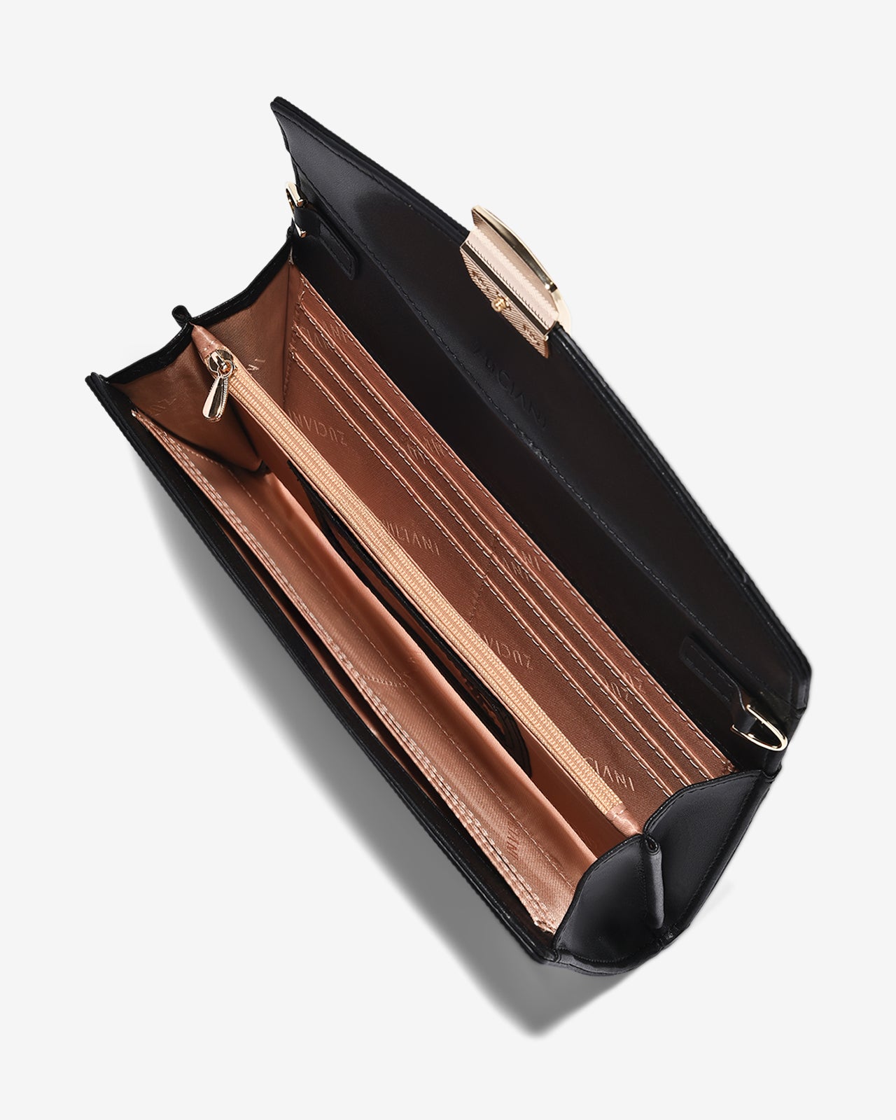 Ví Cầm Tay Đi Tiệc Ánh Nhũ Zuciani The New Classic N01-JYP4-Đen Color1