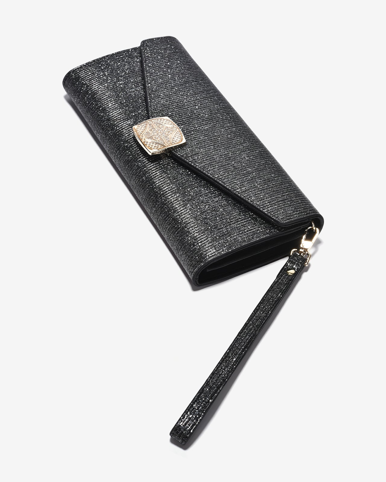 Ví Cầm Tay Đi Tiệc Ánh Nhũ Zuciani The New Classic N01-JYP4Đen Color1