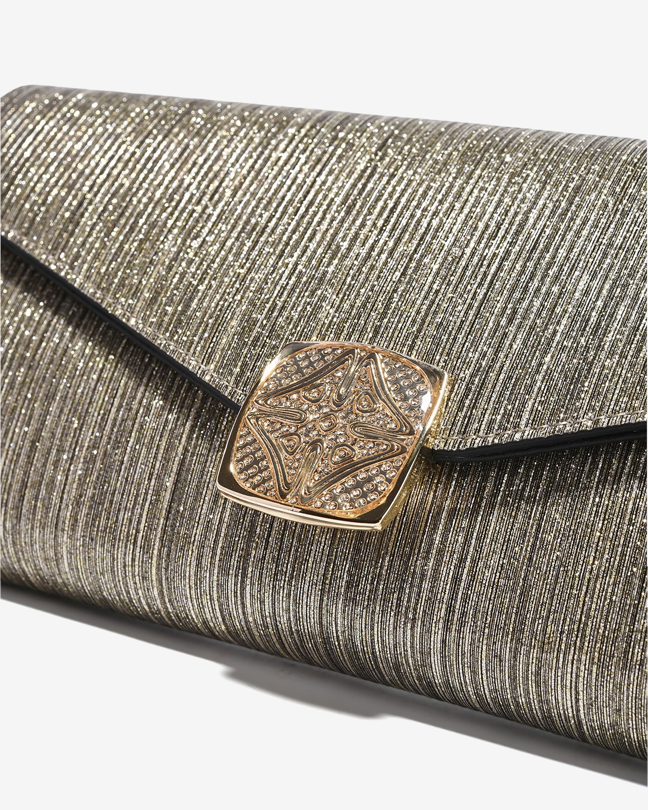 Ví Cầm Tay Đi Tiệc Ánh Nhũ Zuciani The New Classic N01-JYP4-Vàng Color1