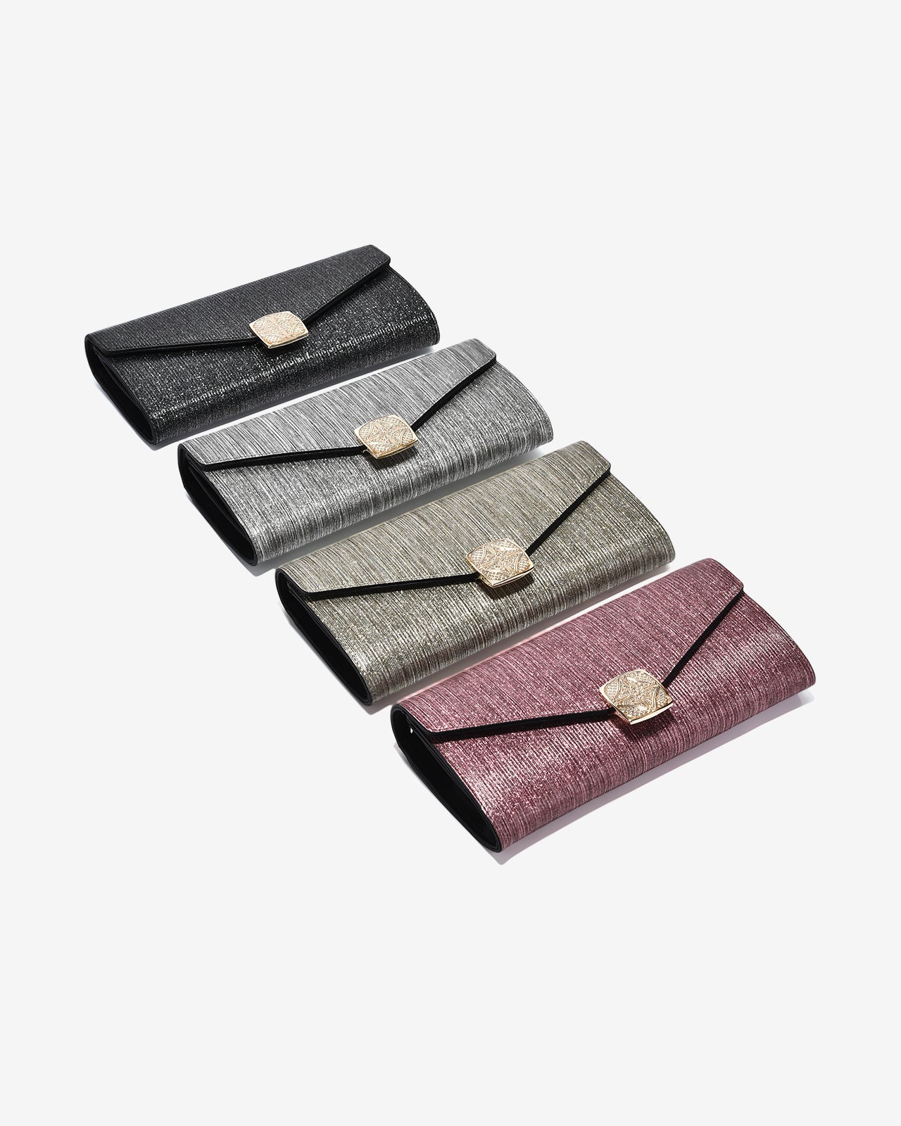 Ví Cầm Tay Đi Tiệc Ánh Nhũ Zuciani The New Classic N01-JYP4Vàng Color1