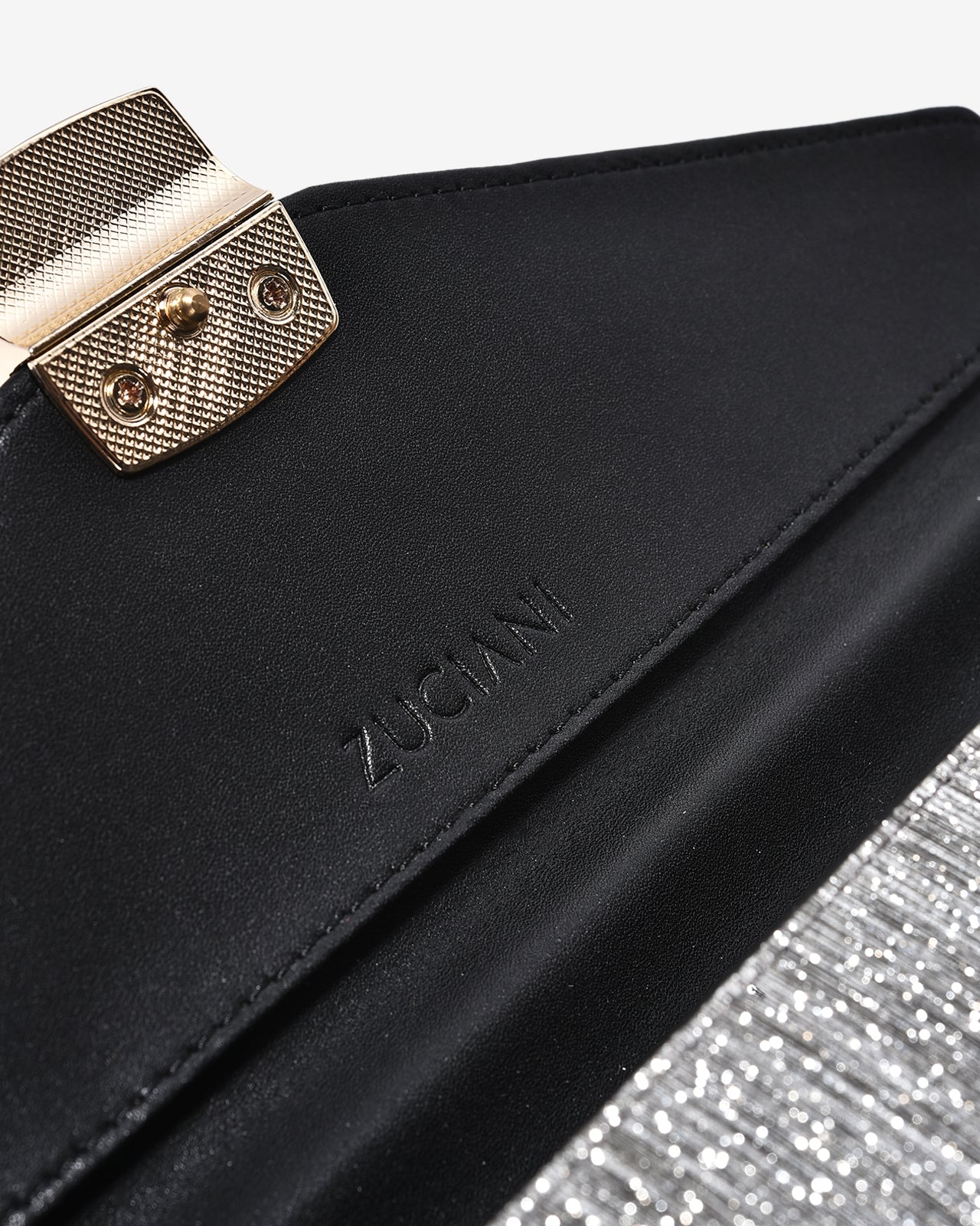 Ví Cầm Tay Đi Tiệc Ánh Nhũ Zuciani The New Classic N01-JYP4Xám Color1