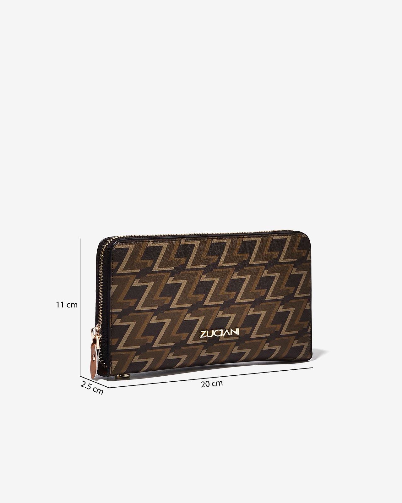 Ví Nữ Cầm Tay Zuciani Monogram Zen N06-JYR6Nâu Color1